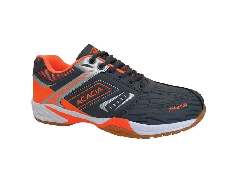 Acacia Sports HyperShot Men's Pickleball Shoes Grey/Orange 1 Acacia Sports HyperShot Men's Pickleball Shoes Grey/Orange
