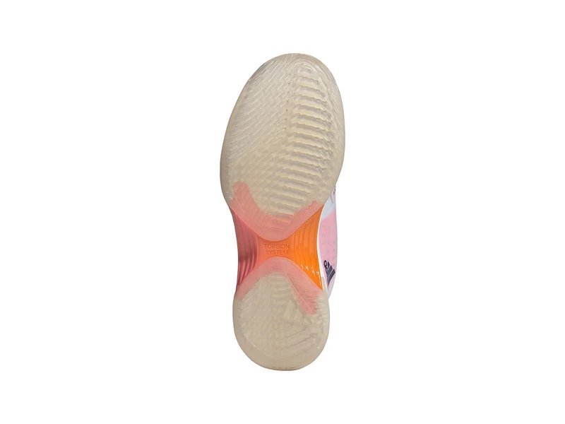 Adidas Adidas Avacourt White/Indigo/Orange Women's Shoe 3 Adidas Adidas Avacourt White/Indigo/Orange Women's Shoe - Image 3