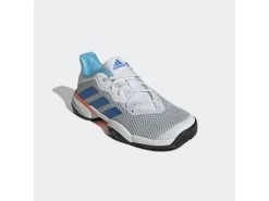 Adidas Adidas Barricade Junior Tennis Shoe- Grey/White/Blue 9 Adidas Adidas Barricade Junior Tennis Shoe- Grey/White/Blue -Wilson Store adidas adidas barricade junior tennis shoe grey wh 3