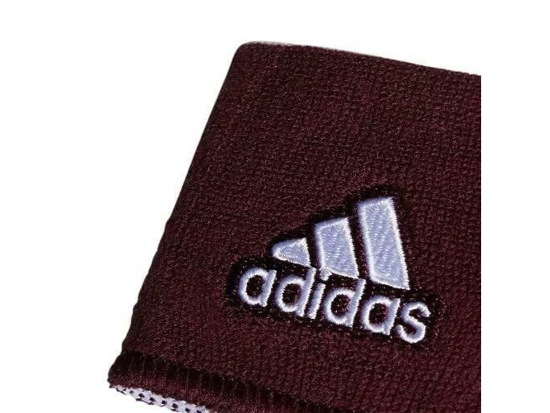 Adidas Adidas Interval Reversible Wristband Maroon/White 2 Adidas Adidas Interval Reversible Wristband Maroon/White - Image 2