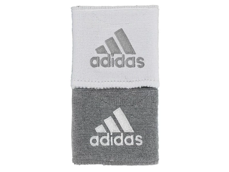 Adidas Adidas Interval Reversible Wristband White/Grey 1 Adidas Adidas Interval Reversible Wristband White/Grey