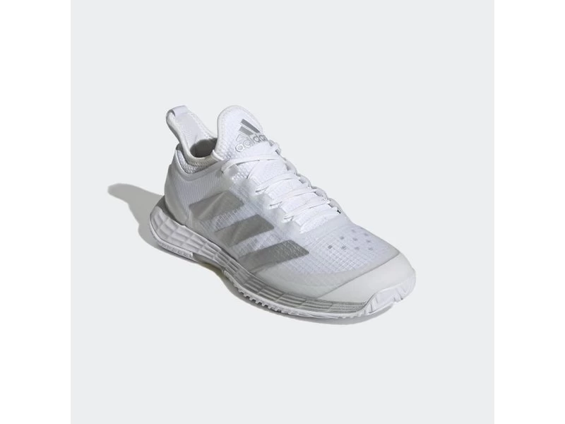 Adidas Adizero Ubersonic 4 White/Silver Women's Shoe 4 Adidas Adizero Ubersonic 4 White/Silver Women's Shoe - Image 4