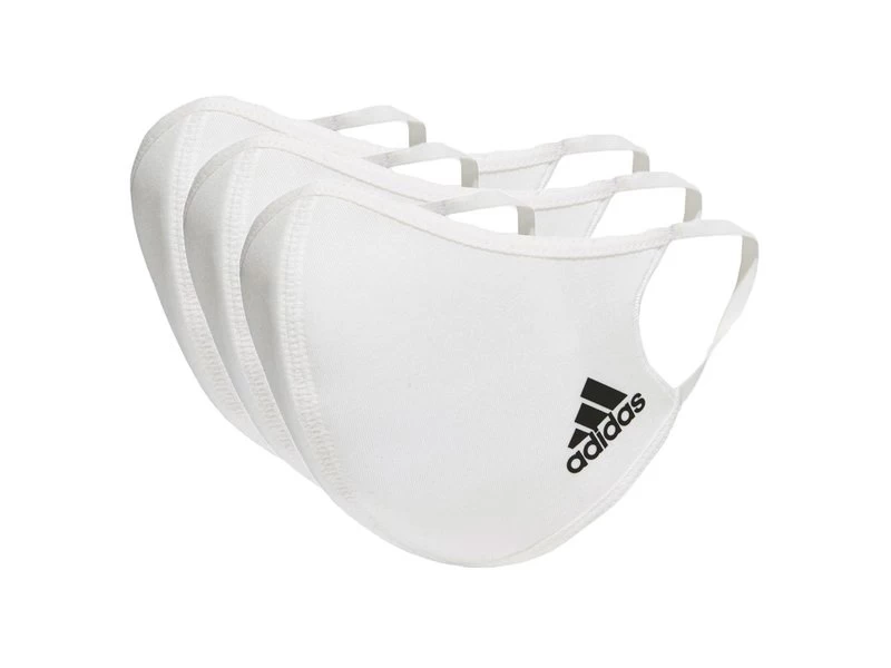 Adidas Face CVR Masks M/L 3 Pack White 1 Adidas Face CVR Masks M/L 3 Pack White