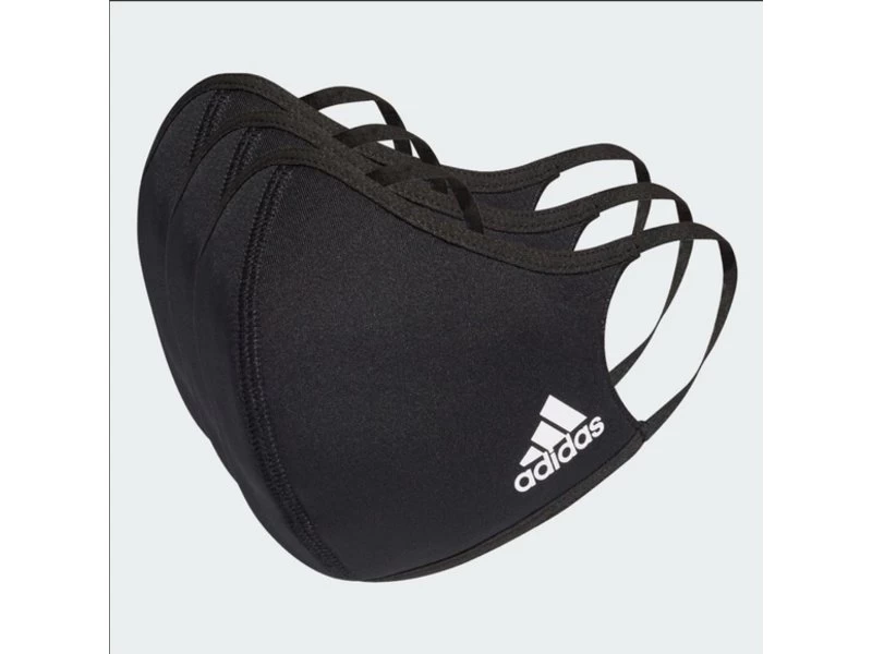Adidas Face CVR Masks Small 3 Pack Black 1 Adidas Face CVR Masks Small 3 Pack Black
