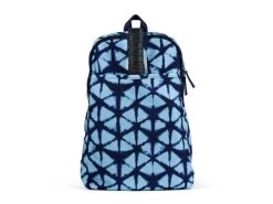 Ame & Lulu Blue Shibori Drop Shot Pickleball Backpack