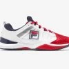 Fila Speedserve Men's Tennis Shoe White/Red/Navy