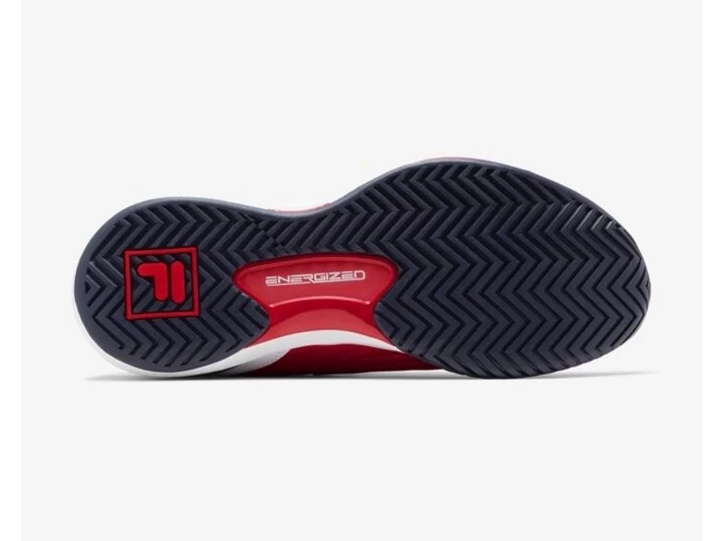 Fila Speedserve Men's Tennis Shoe White/Red/Navy 3 Fila Speedserve Men's Tennis Shoe White/Red/Navy - Image 3