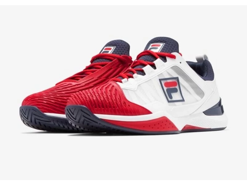Fila Speedserve Men's Tennis Shoe White/Red/Navy 4 Fila Speedserve Men's Tennis Shoe White/Red/Navy - Image 4