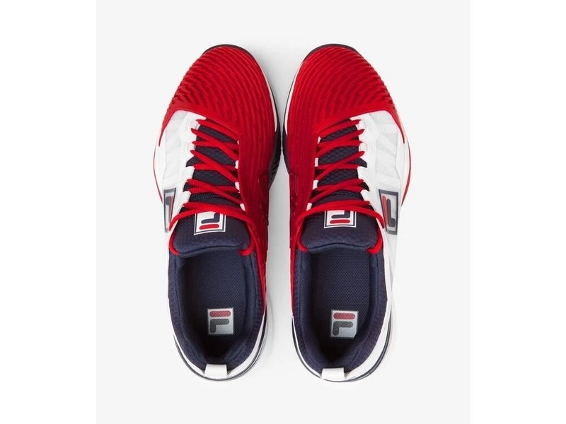 Fila Speedserve Men's Tennis Shoe White/Red/Navy 5 Fila Speedserve Men's Tennis Shoe White/Red/Navy - Image 5