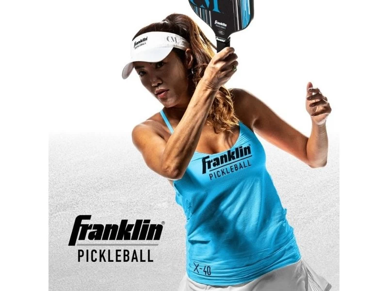 Franklin Christine McGrath 13mm Signature Pickleball Paddle Black/Blue 3 Franklin Christine McGrath 13mm Signature Pickleball Paddle Black/Blue - Image 3