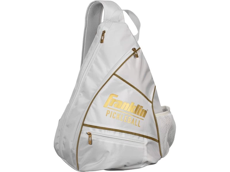 Franklin Pickleball Sling Bag White/Gold 1 Franklin Pickleball Sling Bag White/Gold