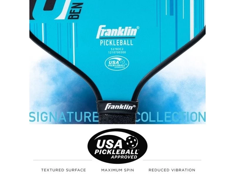 Franklin Signature Pro 13 Mm Pickleball Paddle Blue 2 Franklin Signature Pro 13 Mm Pickleball Paddle Blue - Image 2
