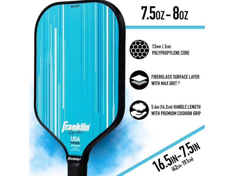 Franklin Signature Pro 13 Mm Pickleball Paddle Blue 4 Franklin Signature Pro 13 Mm Pickleball Paddle Blue - Image 4