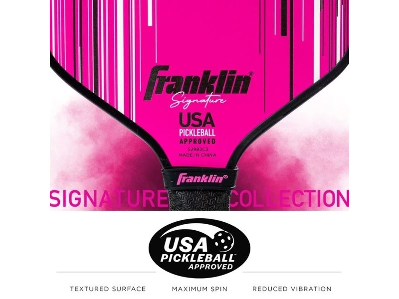 Franklin Signature Pro 13 Mm Pickleball Paddle Pink 4 Franklin Signature Pro 13 Mm Pickleball Paddle Pink - Image 4