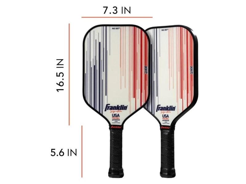 Franklin Signature Pro 16 Mm Pickleball Paddle White 4 Franklin Signature Pro 16 Mm Pickleball Paddle White - Image 4
