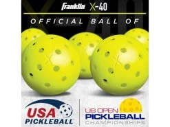 Franklin X-40 Pickleball X6 Yellow -Wilson Store franklin x 40 pickleball x6 yellow 2