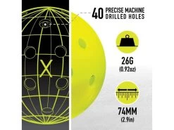 Franklin X-40 Pickleball X6 Yellow -Wilson Store franklin x 40 pickleball x6 yellow 3