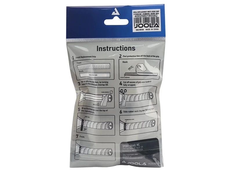 Joola Replacement White Ridge Grip 2 Joola Replacement White Ridge Grip - Image 2