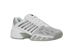 K-Swiss Bigshot Light 3 White/Silver Men's Tennis Shoes -Wilson Store k swiss bigshot light 3 white silver mens tennis s 3
