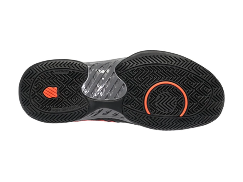 K-Swiss Hypercourt Express 2 Black/Orange Men's Shoe 2 K-Swiss Hypercourt Express 2 Black/Orange Men's Shoe - Image 2