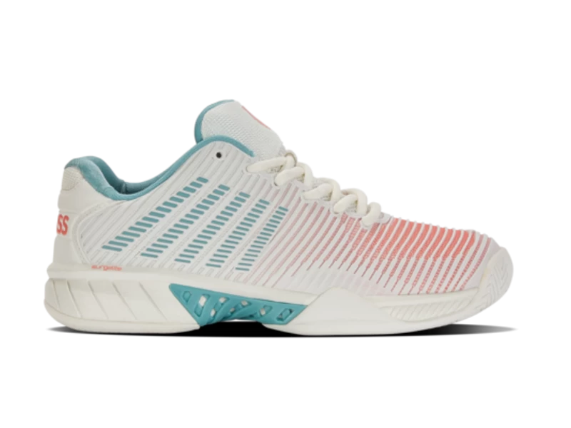 K-Swiss Hypercourt Express 2 Blanc/Blue/Desert Flower Women's Shoe 2 K-Swiss Hypercourt Express 2 Blanc/Blue/Desert Flower Women's Shoe - Image 2