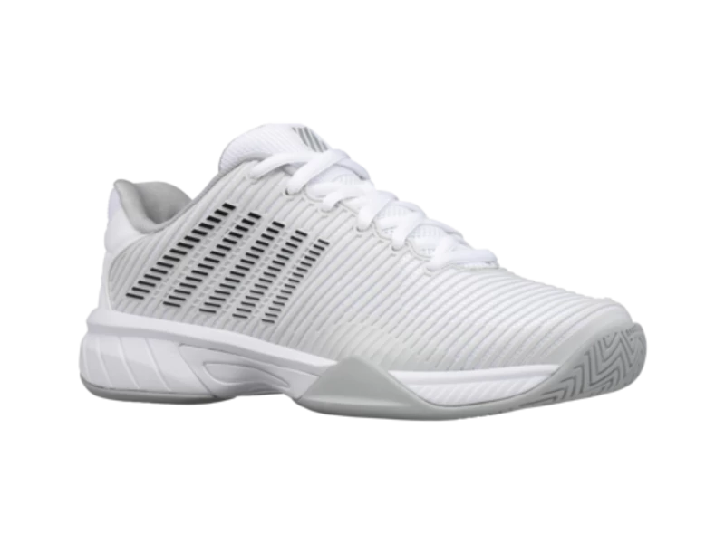 K-Swiss Hypercourt Express 2 Gray/White Junior Shoe 2 K-Swiss Hypercourt Express 2 Gray/White Junior Shoe - Image 2