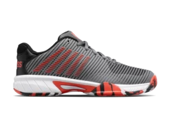 K-Swiss Hypercourt Express 2 Grey/White/Orange Junior Shoe