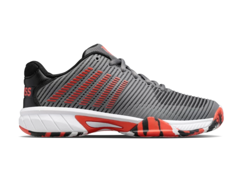 K-Swiss Hypercourt Express 2 Grey/White/Orange Junior Shoe 1 K-Swiss Hypercourt Express 2 Grey/White/Orange Junior Shoe