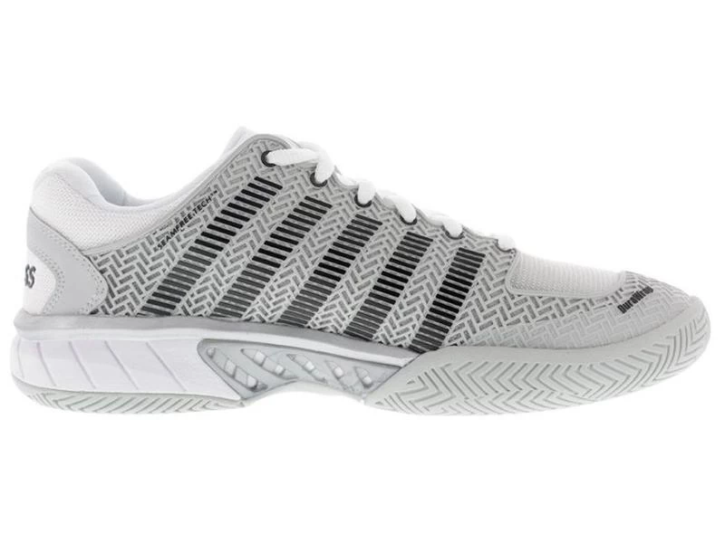 K-Swiss Hypercourt Express Grey/Silver Men's Tennis Shoe 1 K-Swiss Hypercourt Express Grey/Silver Men's Tennis Shoe