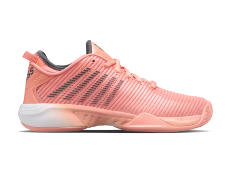 K-Swiss Hypercourt Supreme Peach/Asphalt Women's Shoes 2 K-Swiss Hypercourt Supreme Peach/Asphalt Women's Shoes - Image 2
