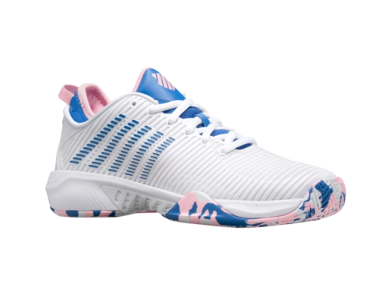 K-Swiss Hypercourt Supreme White/Blue/Pink Women's Shoes 3 K-Swiss Hypercourt Supreme White/Blue/Pink Women's Shoes - Image 3