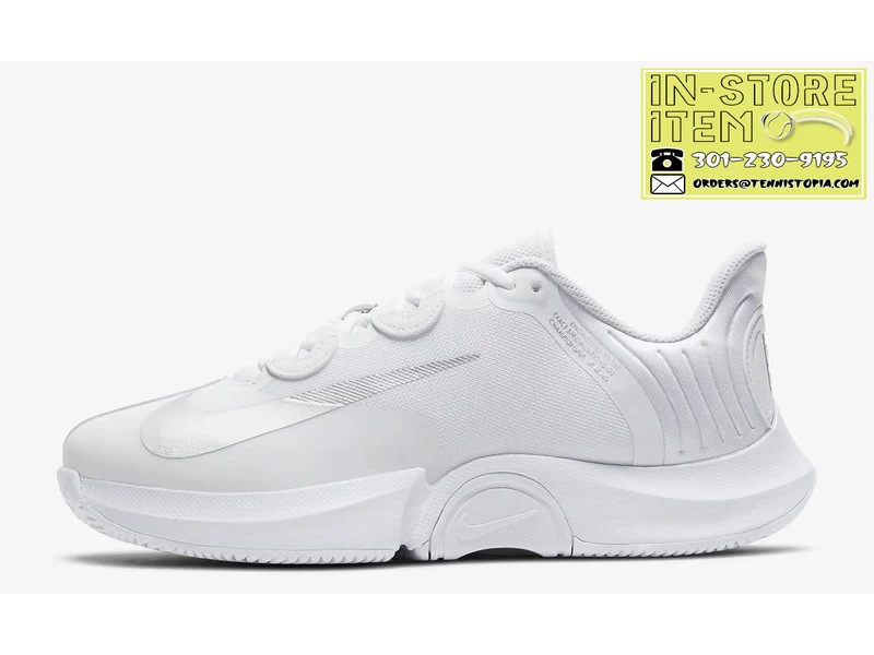 Nike GP Turbo White/Metallic Silver Women's Shoe 1 Nike GP Turbo White/Metallic Silver Women's Shoe