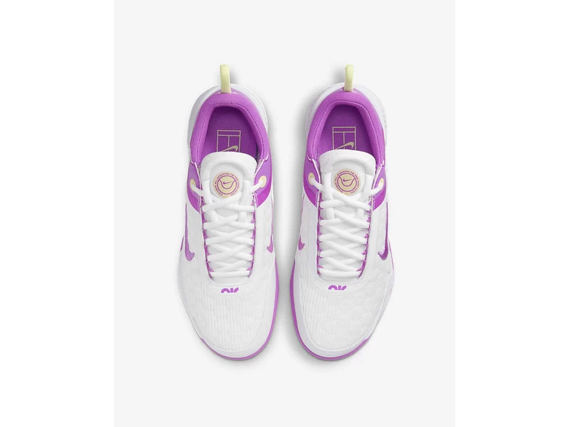 Nike Zoom Court NXT Women's Shoe- White/Fuchsia 4 Nike Zoom Court NXT Women's Shoe- White/Fuchsia - Image 4
