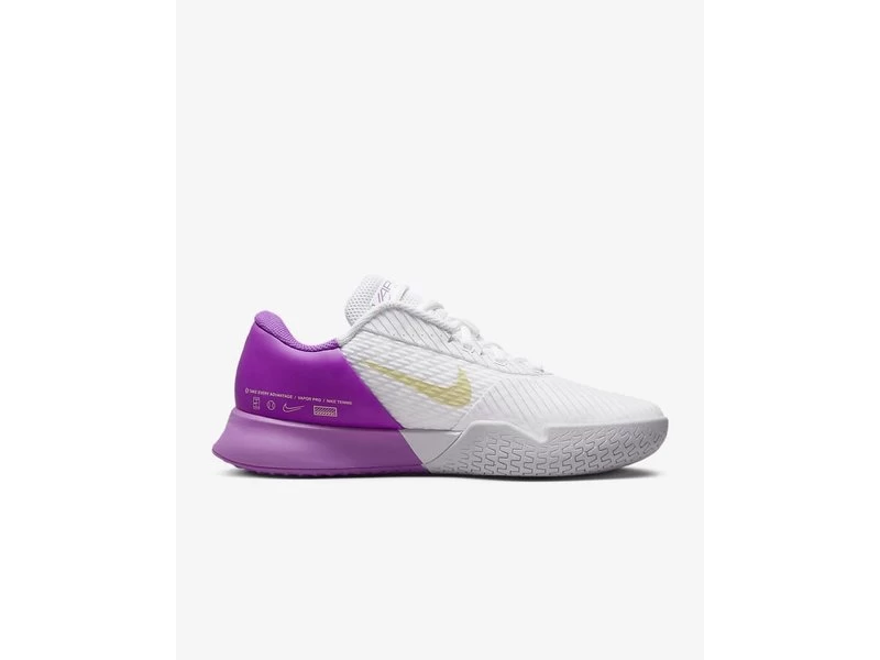 Nike Zoom Vapor Pro 2 Women's Shoe- White/Citron 2 Nike Zoom Vapor Pro 2 Women's Shoe- White/Citron - Image 2