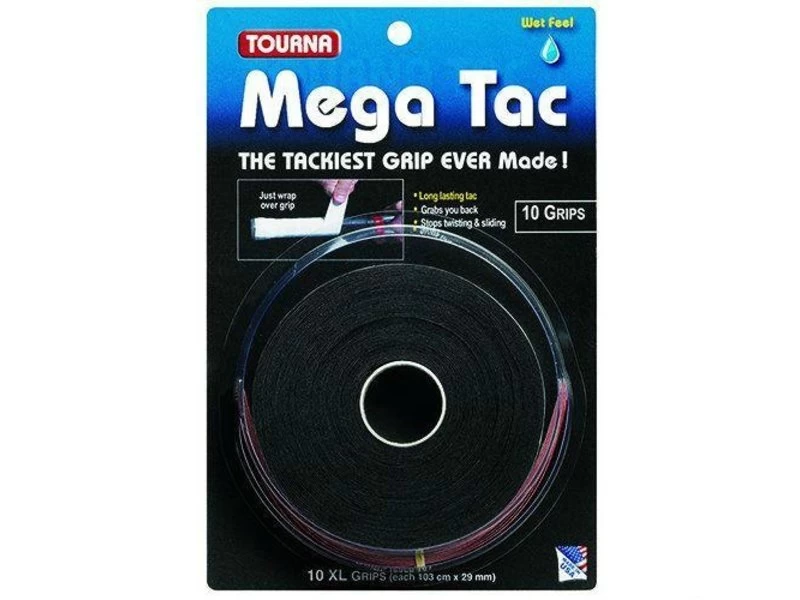 Tourna Mega Tac Overgrip Black 10 Pack 1 Tourna Mega Tac Overgrip Black 10 Pack