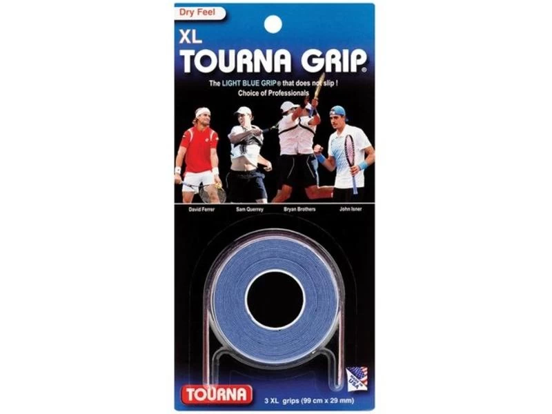Tourna Overgrip XL 3 Pack Blue 1 Tourna Overgrip XL 3 Pack Blue