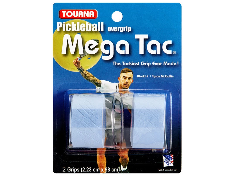 Tourna Tourna Grip Mega Tac Pickleball 2 Pack Blue 1 Tourna Tourna Grip Mega Tac Pickleball 2 Pack Blue