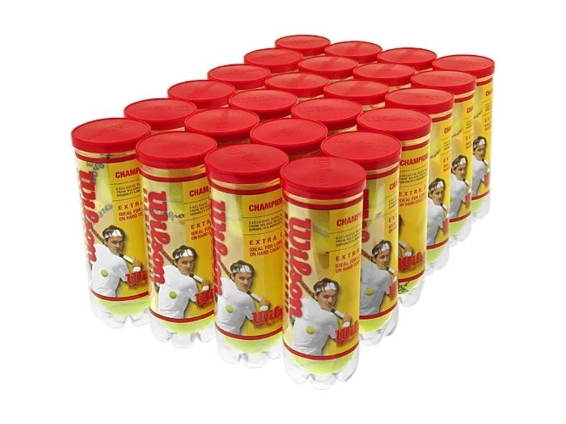 Wilson Championship Tennis Balls Extra Duty 24/Case 1 Wilson Championship Tennis Balls Extra Duty 24/Case