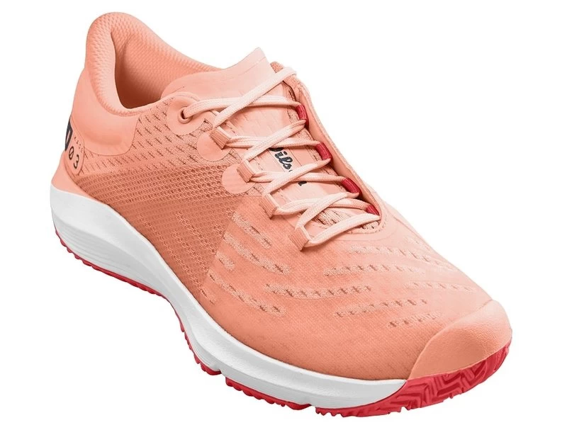 Wilson Kaos 3.0 Women's Tennis Shoes Peach/White 2 Wilson Kaos 3.0 Women's Tennis Shoes Peach/White - Image 2
