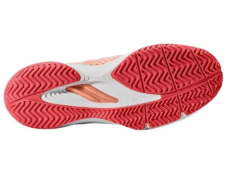 Wilson Kaos 3.0 Women's Tennis Shoes Peach/White 3 Wilson Kaos 3.0 Women's Tennis Shoes Peach/White - Image 3
