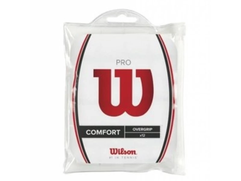Wilson Pro Overgrip 12 Pack White 1 Wilson Pro Overgrip 12 Pack White