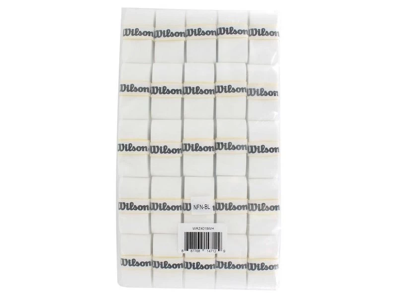 Wilson Pro Overgrip 50 Pack White 1 Wilson Pro Overgrip 50 Pack White
