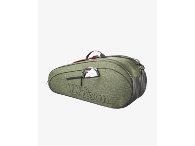 Wilson Team 6 Pack Racquet Bag- Heather Green 4 Wilson Team 6 Pack Racquet Bag- Heather Green - Image 4