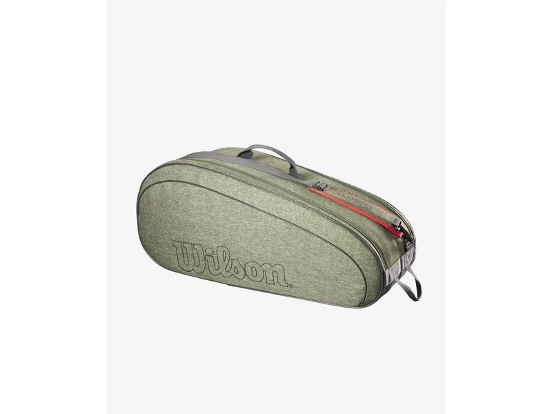 Wilson Team 6 Pack Racquet Bag- Heather Green 1 Wilson Team 6 Pack Racquet Bag- Heather Green