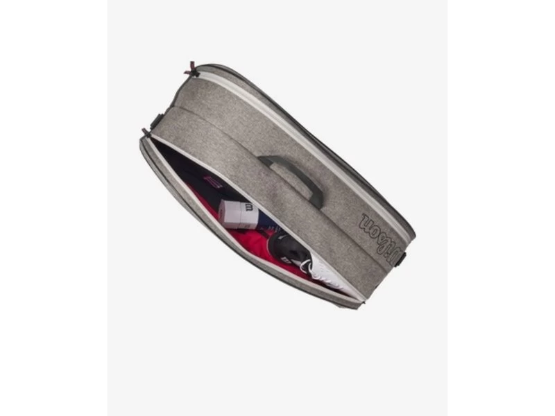 Wilson Team 6 Pack Racquet Bag- Heather Grey 6 Wilson Team 6 Pack Racquet Bag- Heather Grey - Image 6