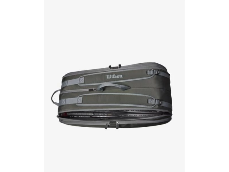 Wilson Tour 12 Pack Racquet Bag- Dark Green 4 Wilson Tour 12 Pack Racquet Bag- Dark Green - Image 4